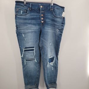 Maurices Edgely Super Skinny High Rise jeans siz 20W xshort NEW with tags